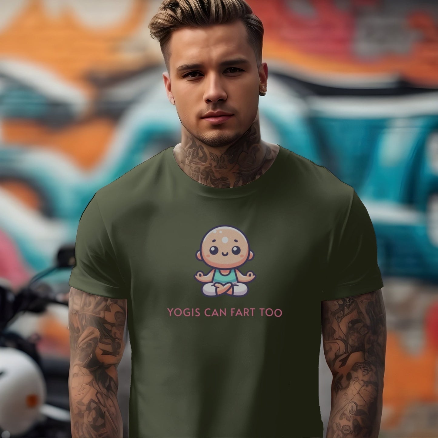 Yogis Can Fart Too T-Shirt - Chortle Wear