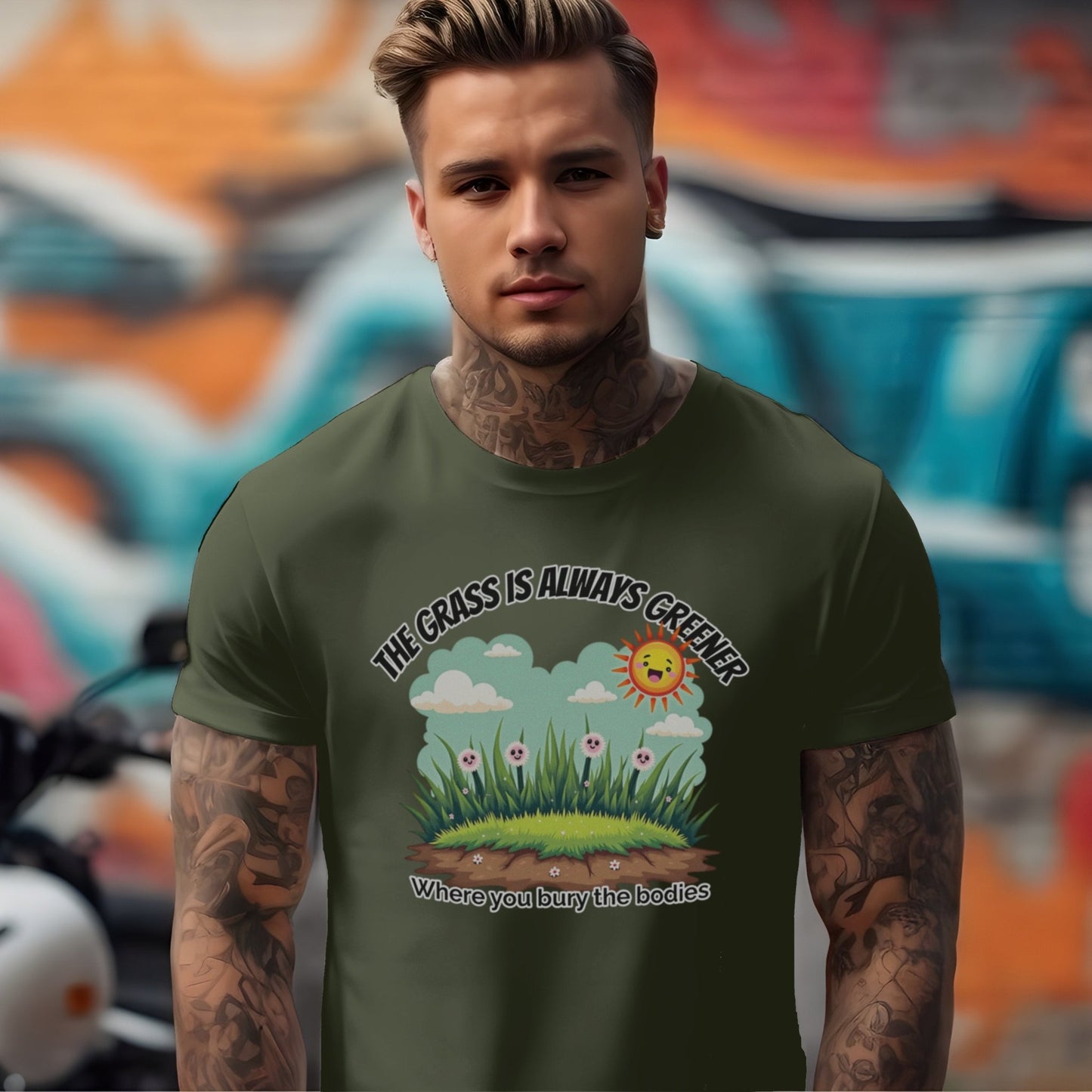 The Grass is Always Greener T-shirt - Chortle Wear