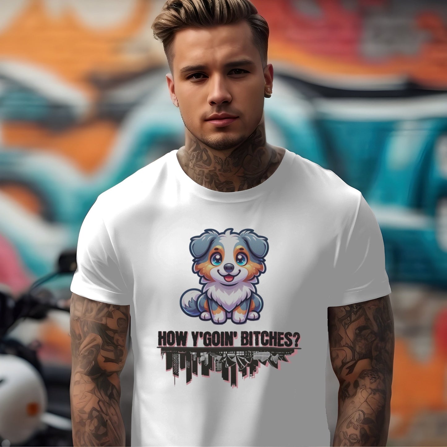 How Y'Going Bitches T-shirt - Chortle Wear