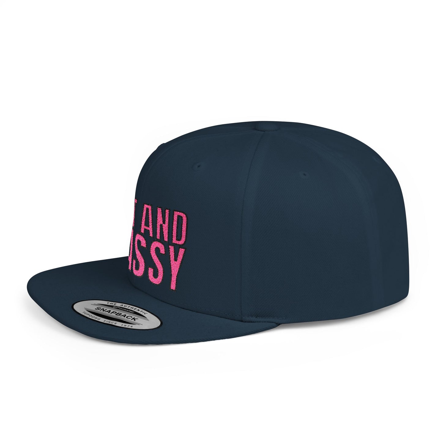 Fat and Sassy Flat Bill Snapback Hat