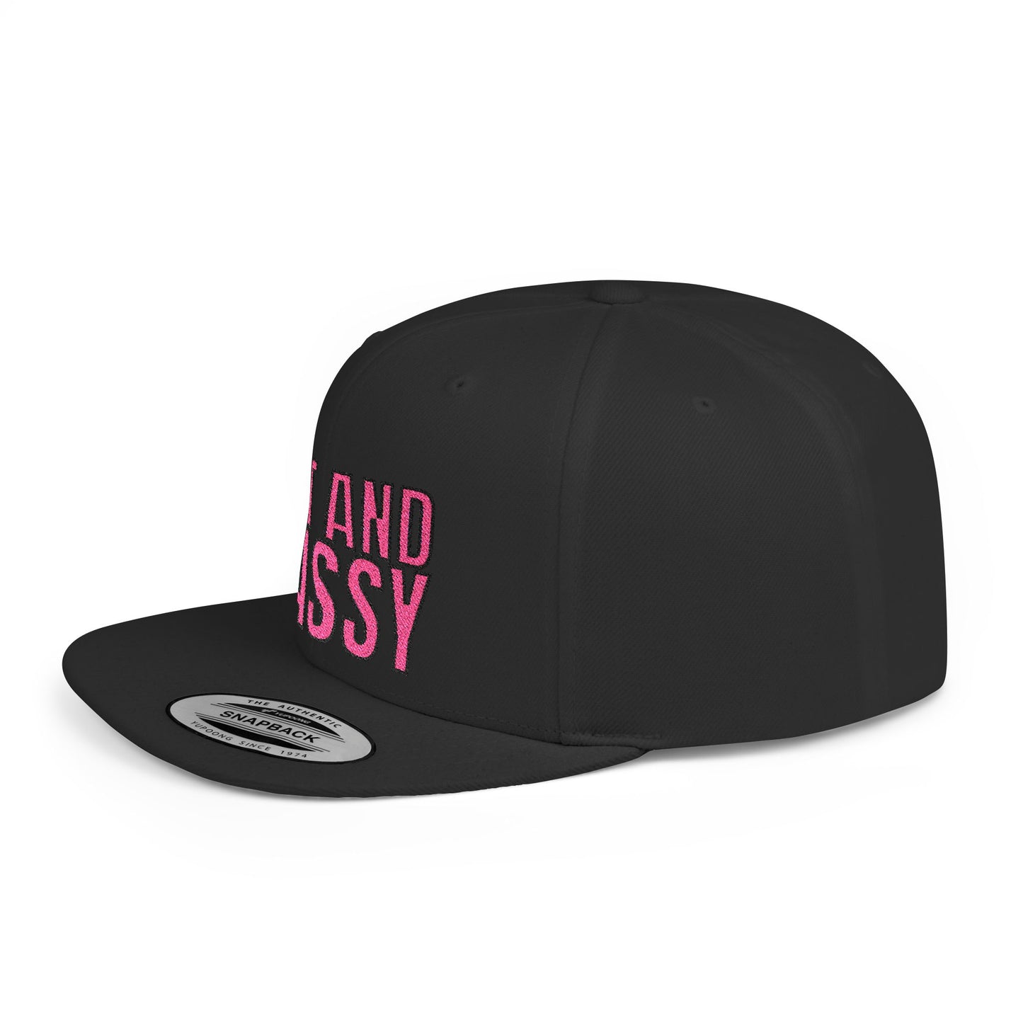 Fat and Sassy Flat Bill Snapback Hat