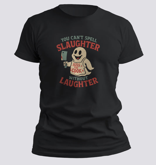 Boo-B-Q Slayer – “Kiss the Cook” Ghost Edition Tee