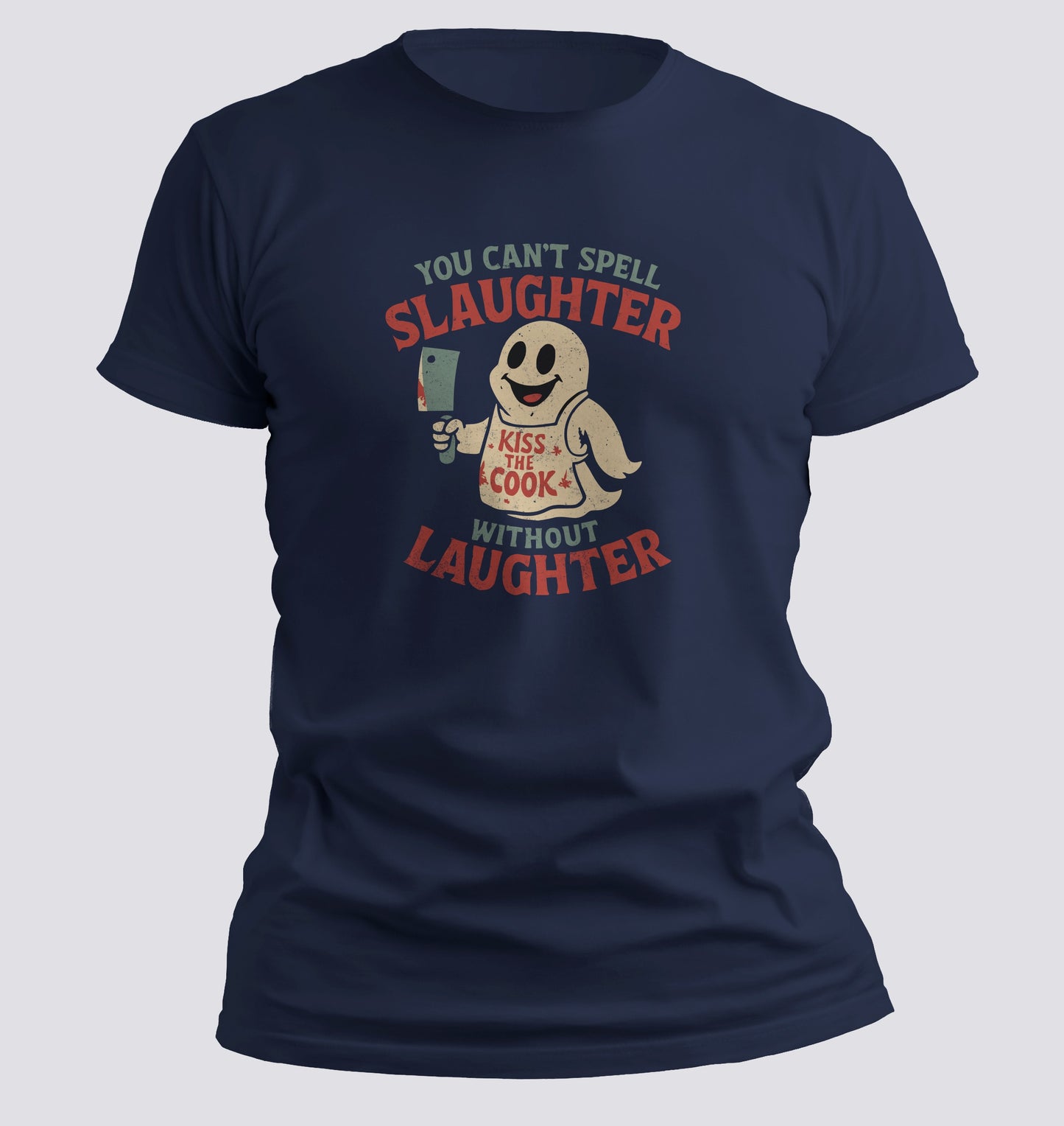 Boo-B-Q Slayer – “Kiss the Cook” Ghost Edition Tee
