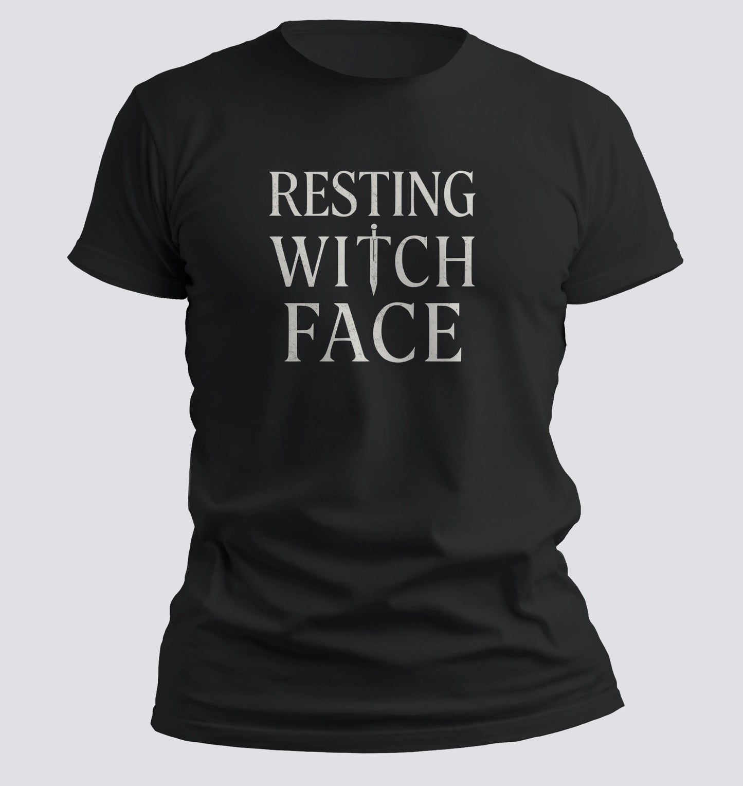 Resting Witch Face – Cursed Expression Tee - Chortle Wear