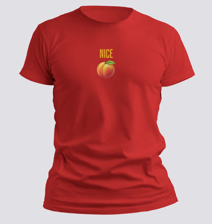 Nice Peach — Minimal Flirty Emoji Tee - Chortle Wear