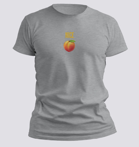 Nice Peach — Minimal Flirty Emoji Tee - Chortle Wear