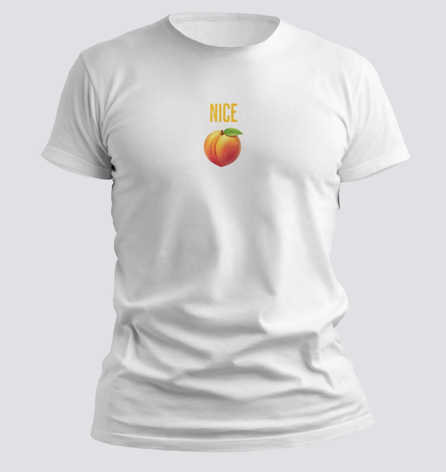 Nice Peach — Minimal Flirty Emoji Tee - Chortle Wear