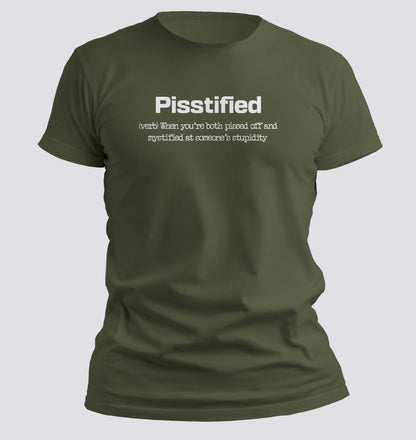 Pisstified — Definition Tee for the Emotionally Exhausted - Chortle Wear