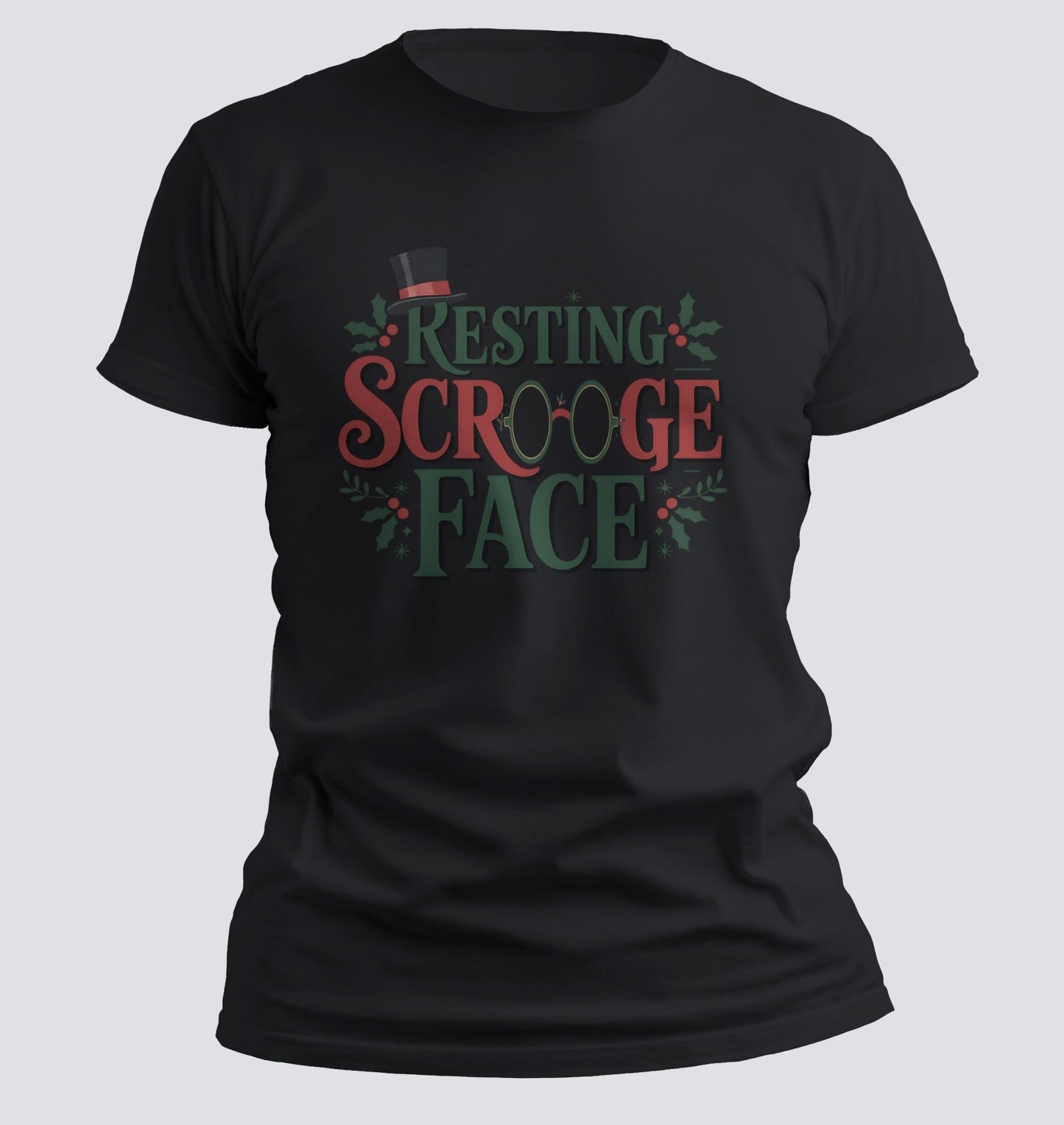 Resting Scrooge Face — Holiday Humor Tee - Chortle Wear