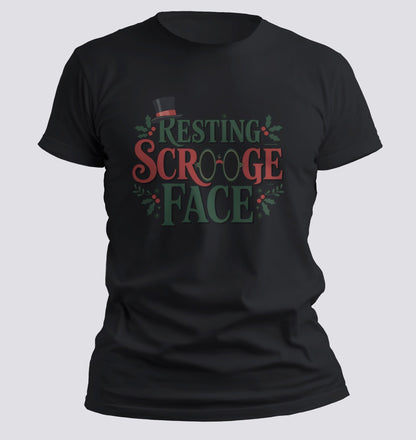 Resting Scrooge Face — Holiday Humor Tee - Chortle Wear
