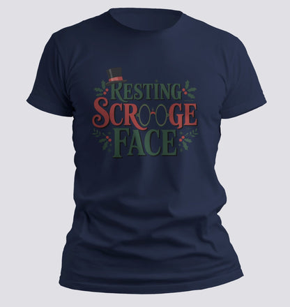 Resting Scrooge Face — Holiday Humor Tee - Chortle Wear