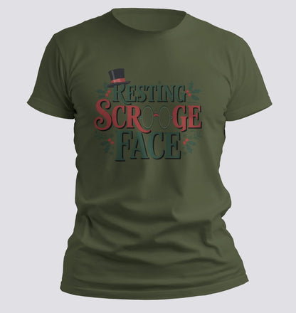 Resting Scrooge Face — Holiday Humor Tee - Chortle Wear