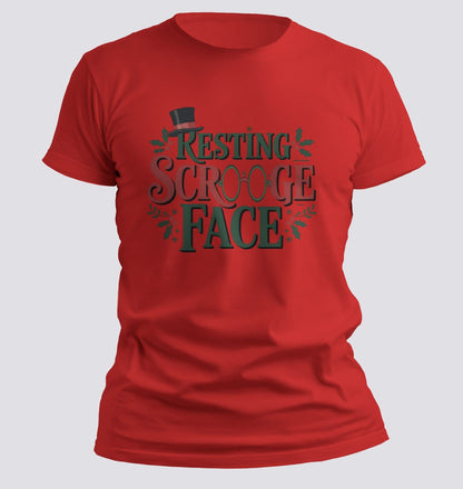 Resting Scrooge Face — Holiday Humor Tee - Chortle Wear