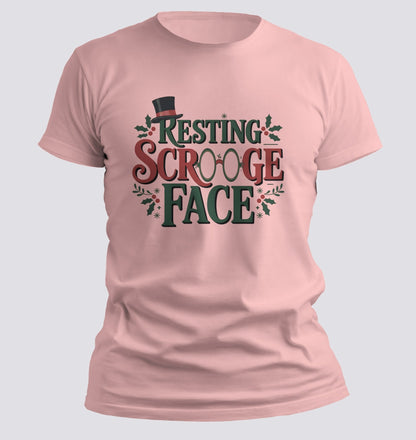 Resting Scrooge Face — Holiday Humor Tee - Chortle Wear