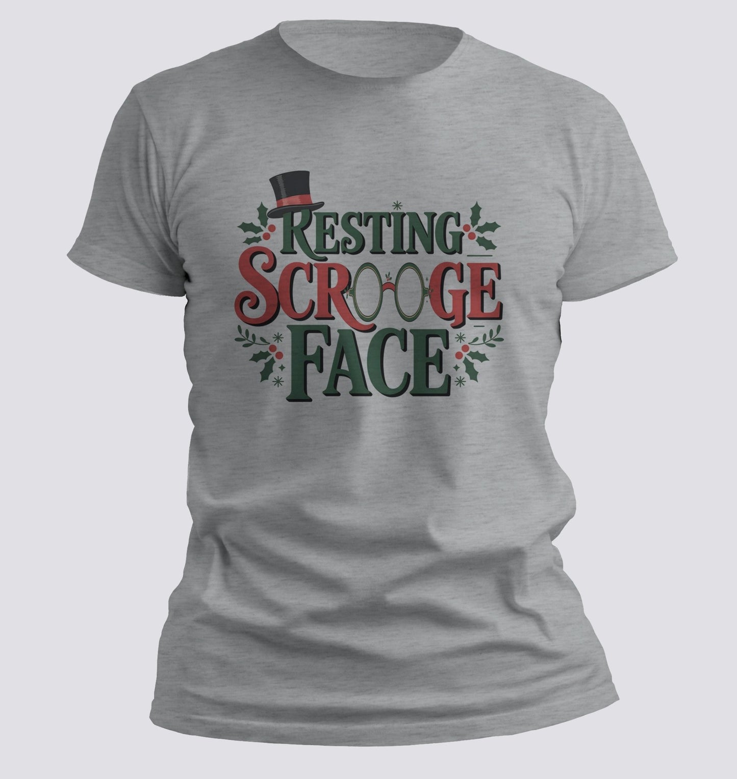 Resting Scrooge Face — Holiday Humor Tee - Chortle Wear