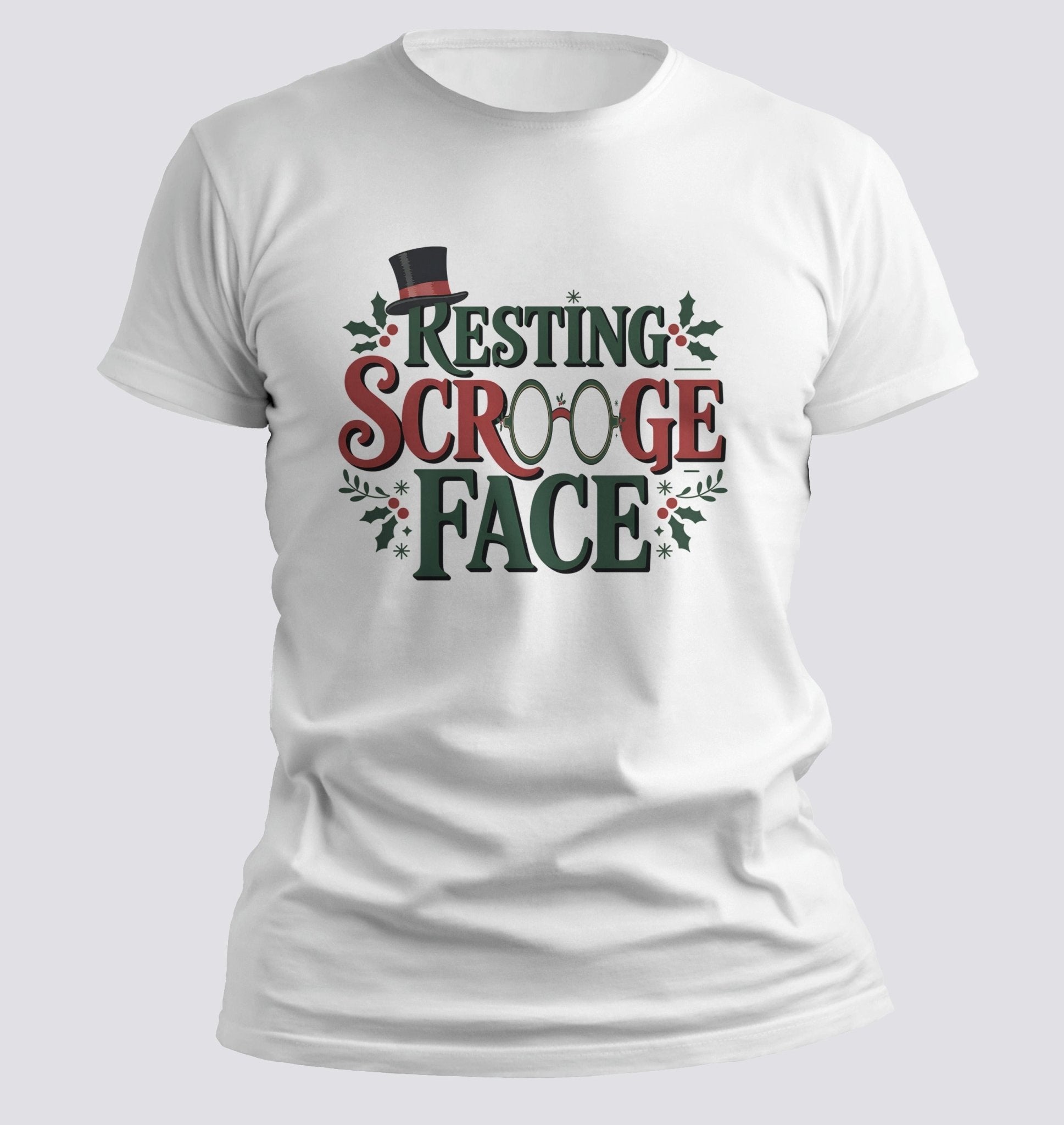 Resting Scrooge Face — Holiday Humor Tee - Chortle Wear