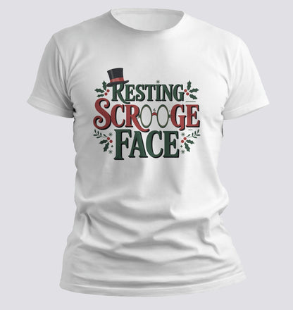 Resting Scrooge Face — Holiday Humor Tee - Chortle Wear
