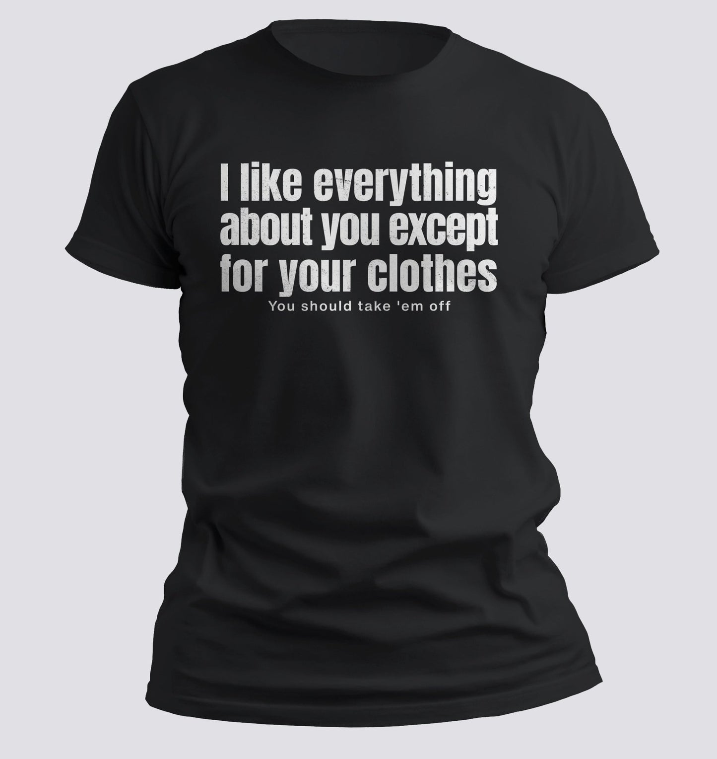 I Like Everything About You (Except Your Clothes) Tee - Chortle Wear