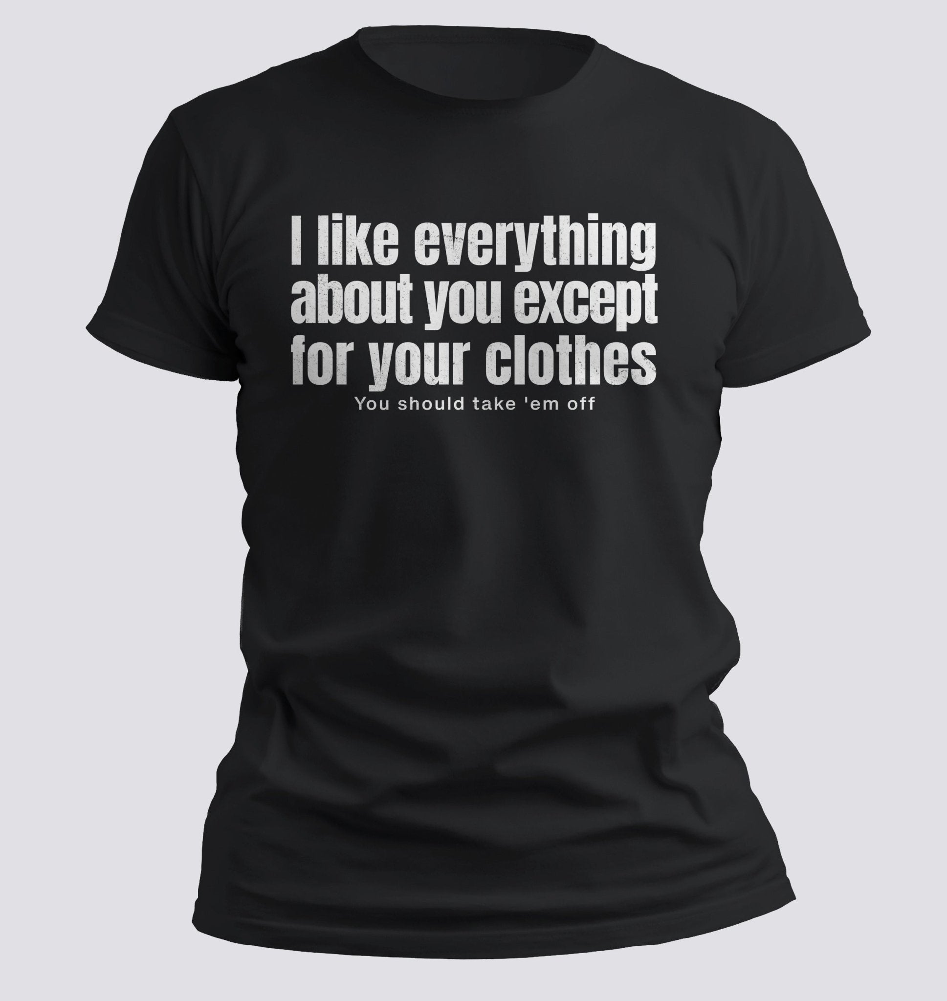 I Like Everything About You (Except Your Clothes) Tee - Chortle Wear