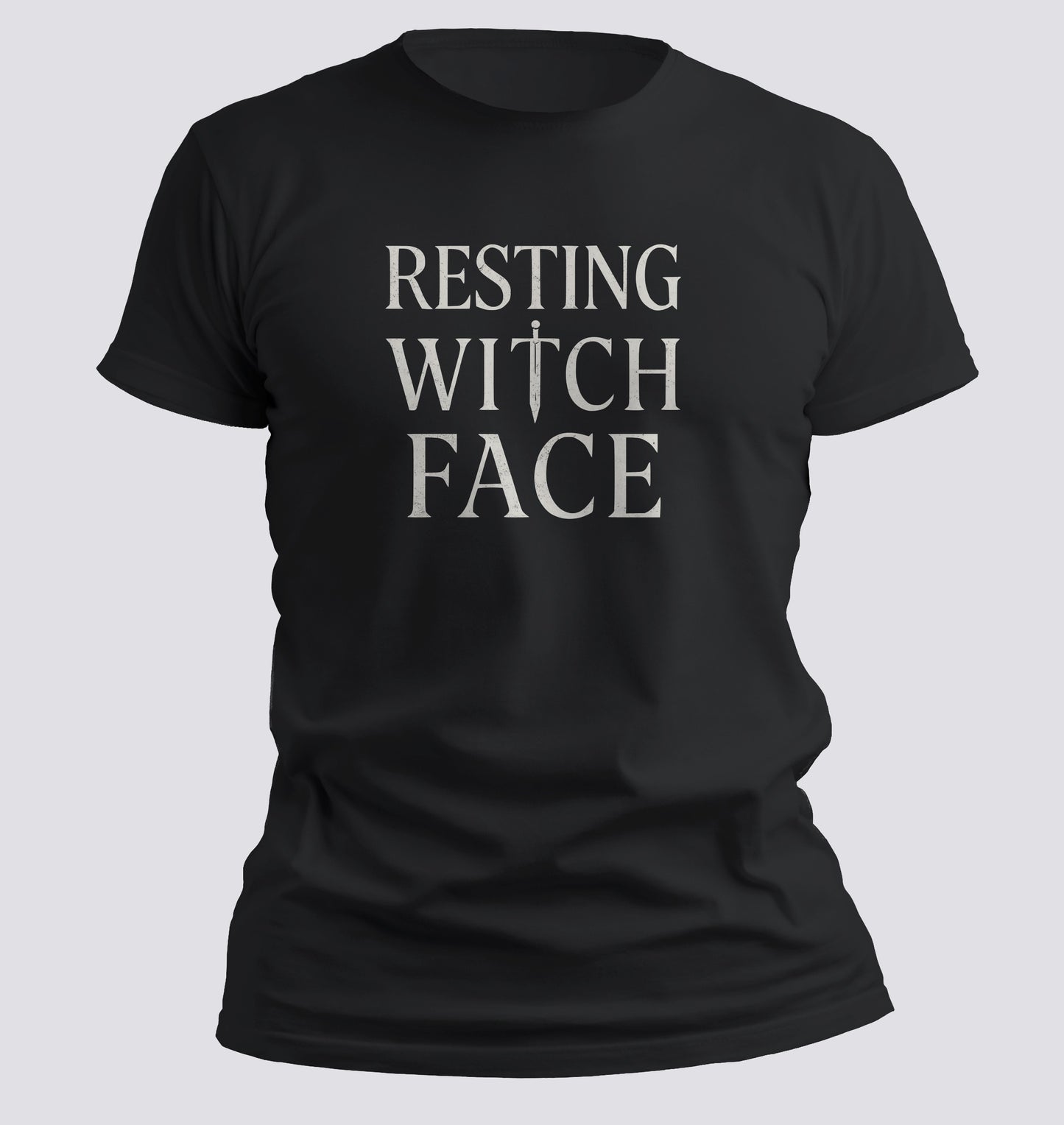 Resting Witch Face – Cursed Expression Tee