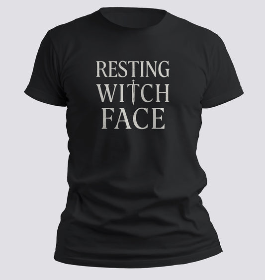 Resting Witch Face – Cursed Expression Tee
