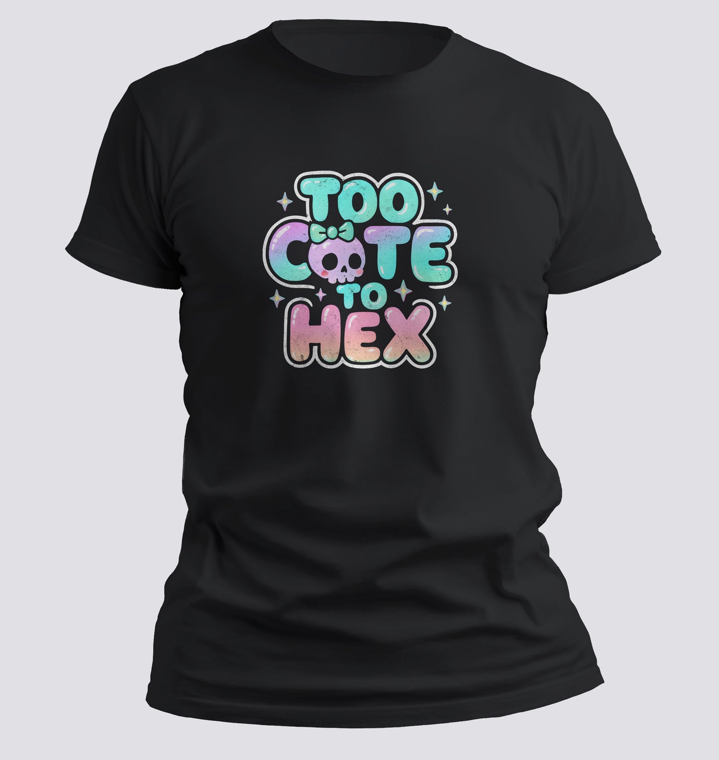 Too Cute To Hex – Pastel Goth Bubble Tee