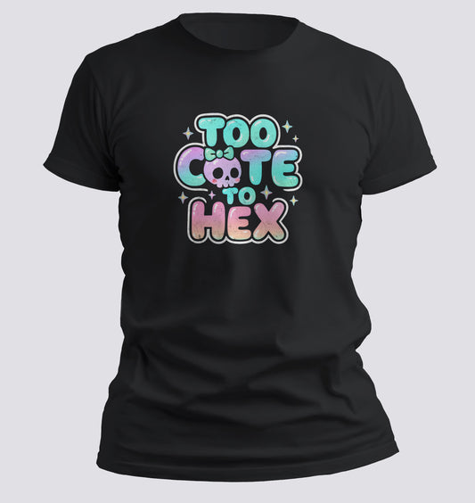 Too Cute To Hex – Pastel Goth Bubble Tee