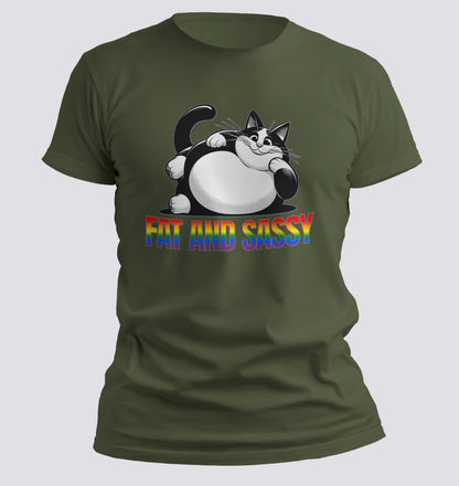 Fat and Sassy (Pride edition) T-Shirt