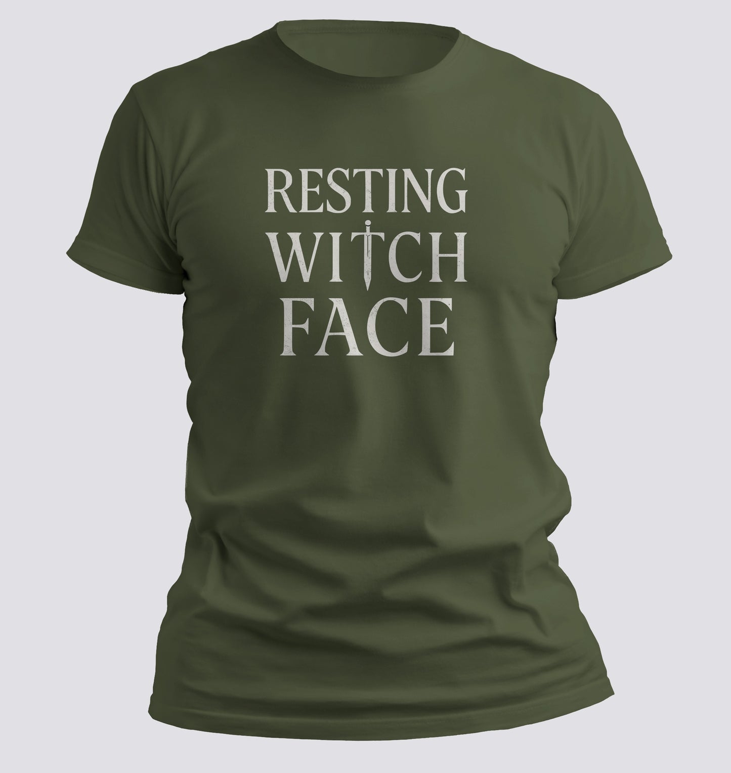 Resting Witch Face – Cursed Expression Tee