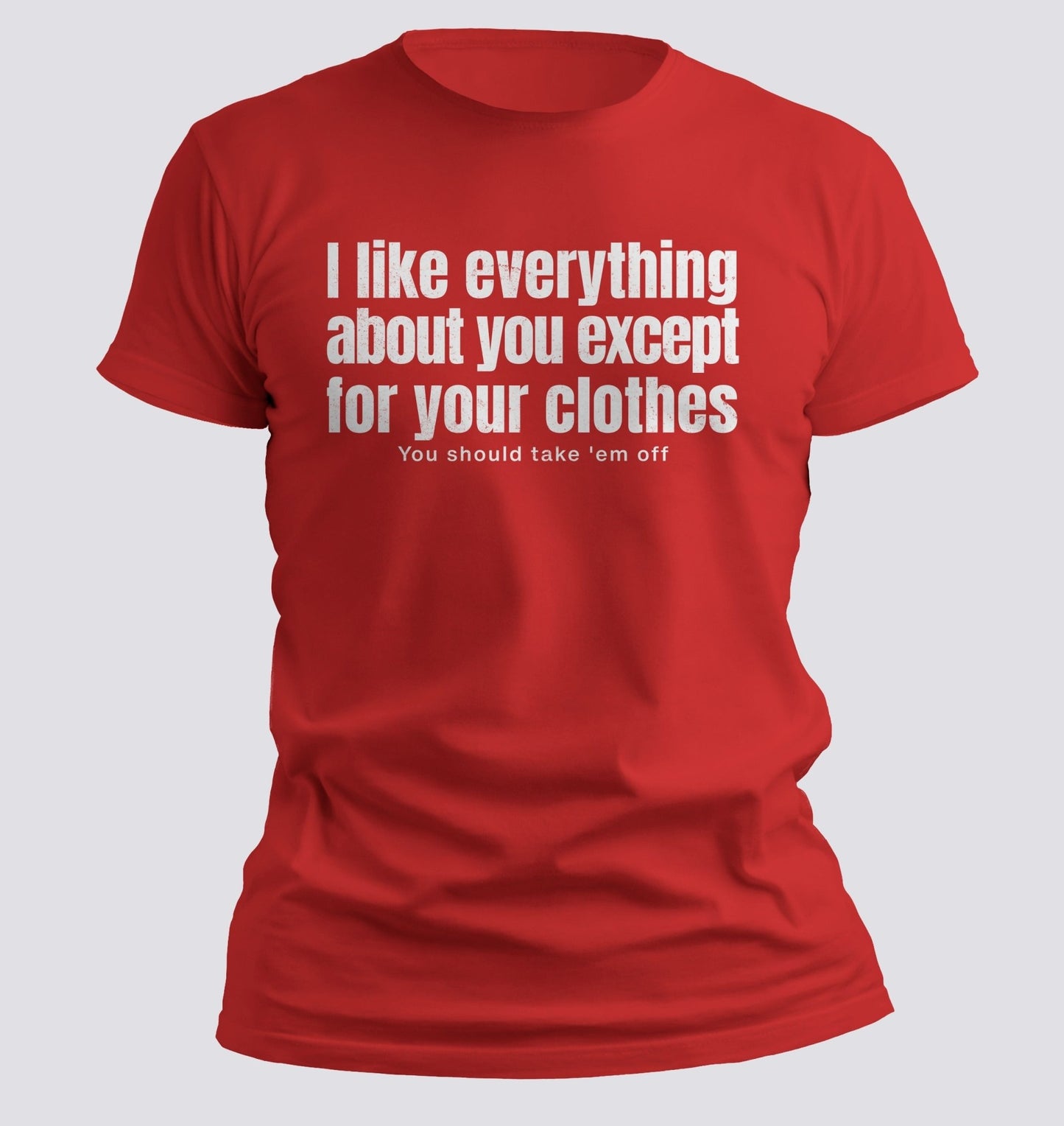 I Like Everything About You (Except Your Clothes) Tee - Chortle Wear