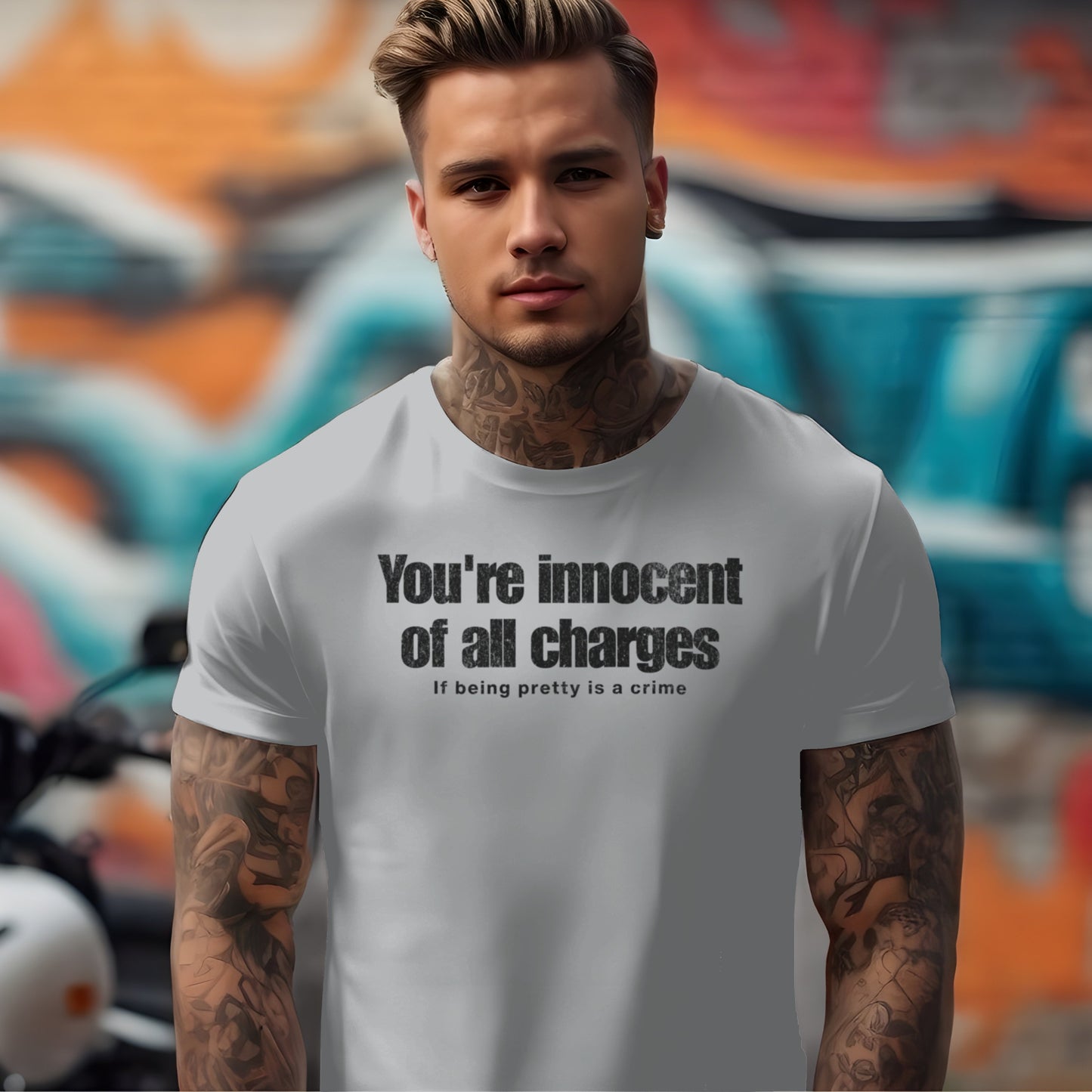 If Being Pretty is a Crime, You're Innocent on All Charges T-shirt