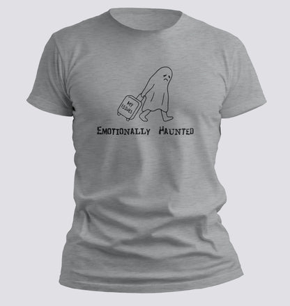 Emotionally Haunted – Ghost with Baggage Tee