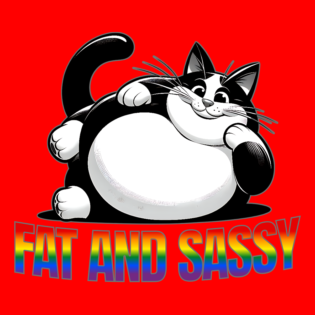 Fat and Sassy (Pride edition) T-Shirt