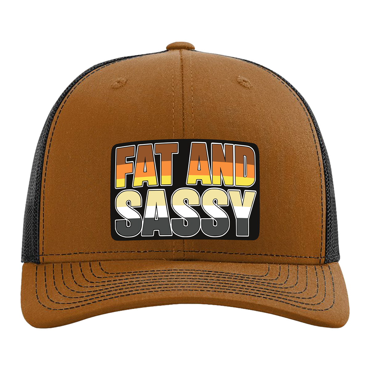 Fat and Sassy Trucker Hat - Bear Pride Edition